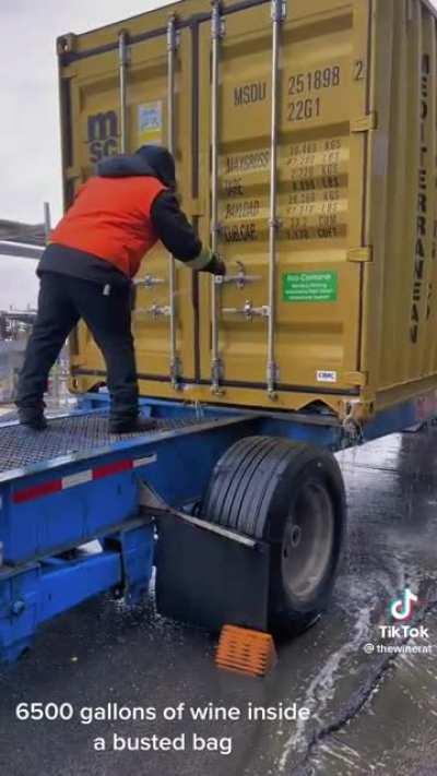 When the wine bladder bursts