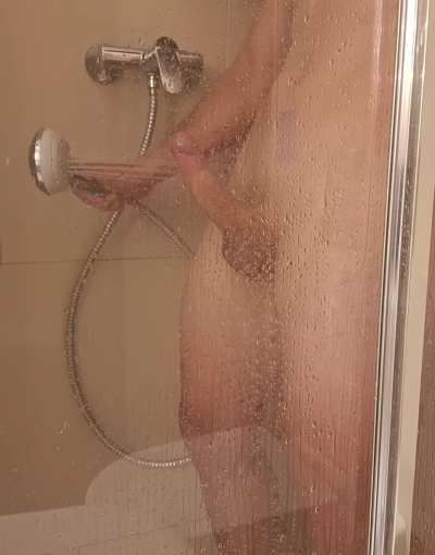 Edging myself with a shower head. Pretty sure my hotel neighbors heard me moaning 🤤