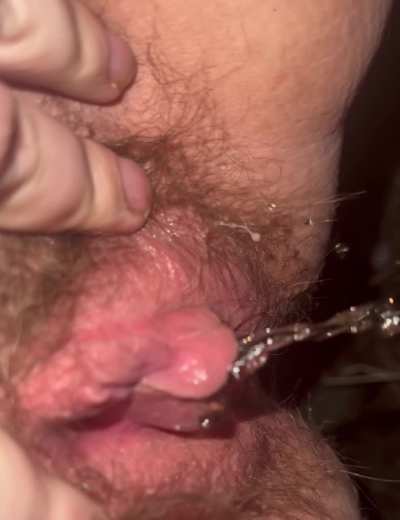 Wifey peeing outside after we fucked earlier in the evening.