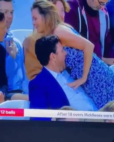 English fan caught ball tampering during vitality blast match.