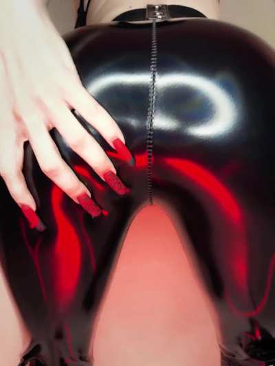 shiny ass so slick you'll slide right in