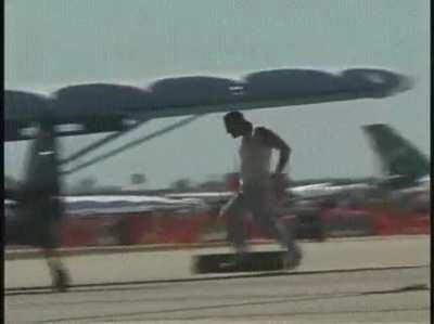 This drunk guy running around