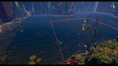 Working on more shaders for my game! This time it's adding algae to the water. What do you think?