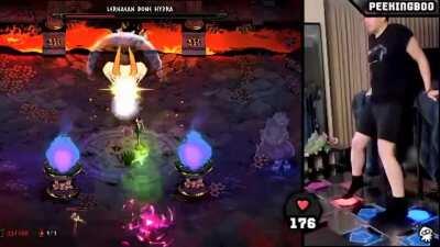 Today I tried playing using dance pads, I'm proud of what I accomplished!