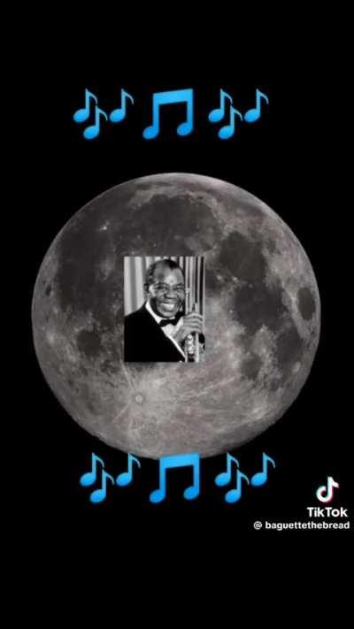 What a legend, the first person to sing on the moon
