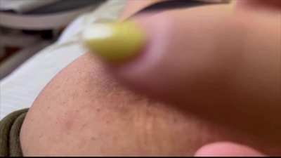 I could cum just from nipple play, they're soo sensitive. 