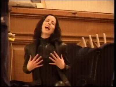 Kate Beckinsale on the set of Underworld (2003)