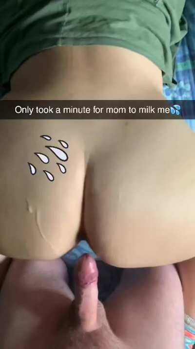 Mom makes son cum too quick, but doesn't stop