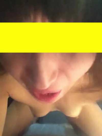 Asian size queen wife being fucked by her well endowed bull, telling him how much bigger he is compared to her husband 