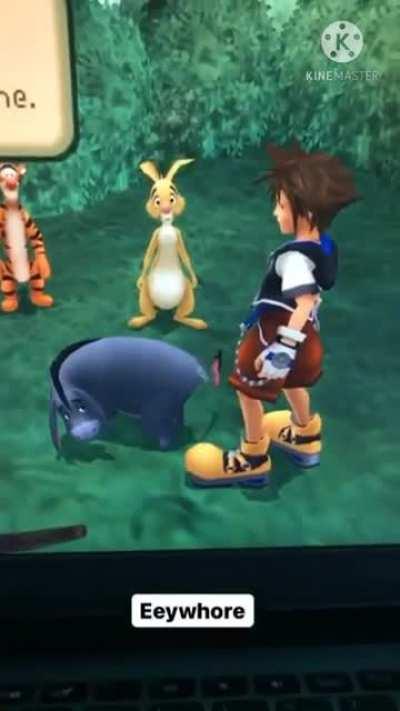 Eeyore knows how to throw it back