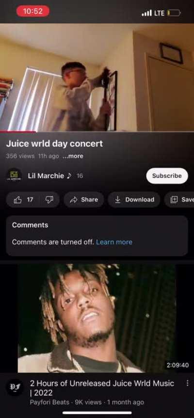 Damn juice wrld day was lit 😂😂