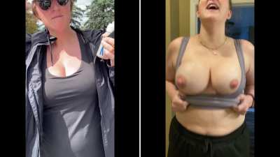 31yo wife in public VS at home