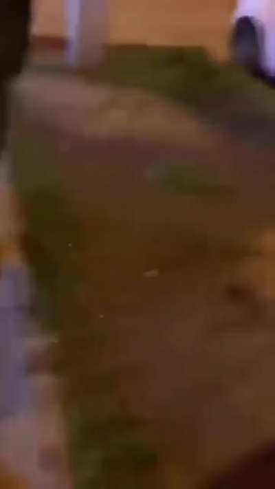 Guy brings grenade to fist fight