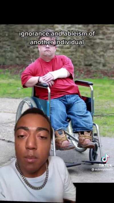 this is so awful wtf. keep an eye out for this kind of behavior towards people with disabilities.