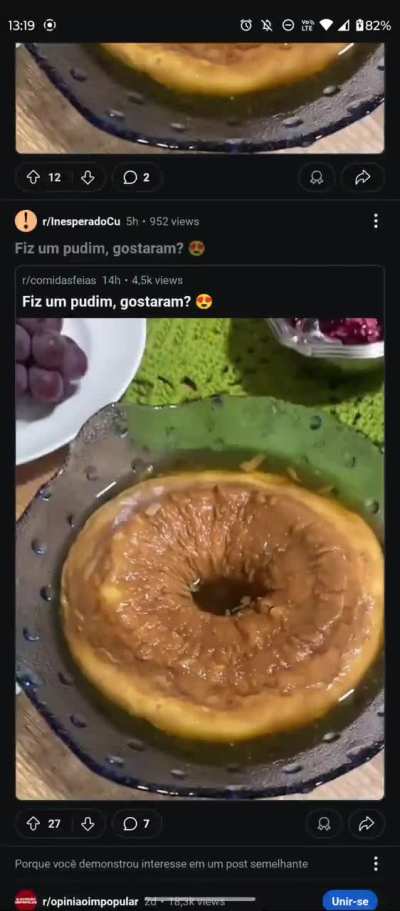 Quanto pudim estranho