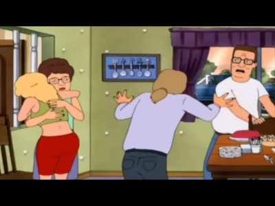 Hank fleeing from emotional people will always be my favorite.