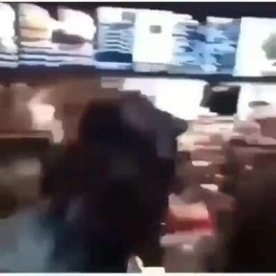 Racist kid calls man in front of him ordering a 