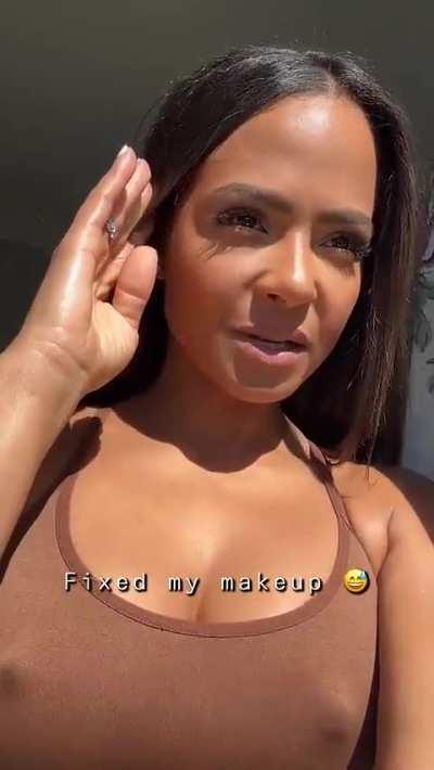 Christina getting ready to go out 