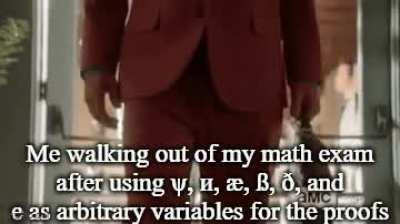 The last letter listed isn't a Latin e; I made sure my professor was aware of this by writing: 