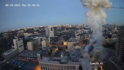 Russia intentionally attacked the same residential building in Kyiv with two ballistic missiles. (28.08.2025)