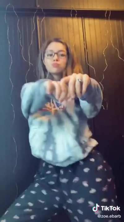 Scrolled down her TikTok to find some old vids