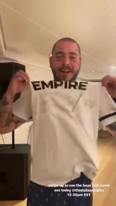 Posty repping Dallas today. Happy Champs Weekend everyone!