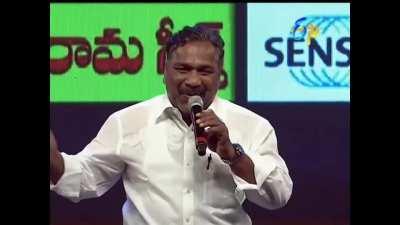 The transition from speaker -> poet -> singer is smooth af.