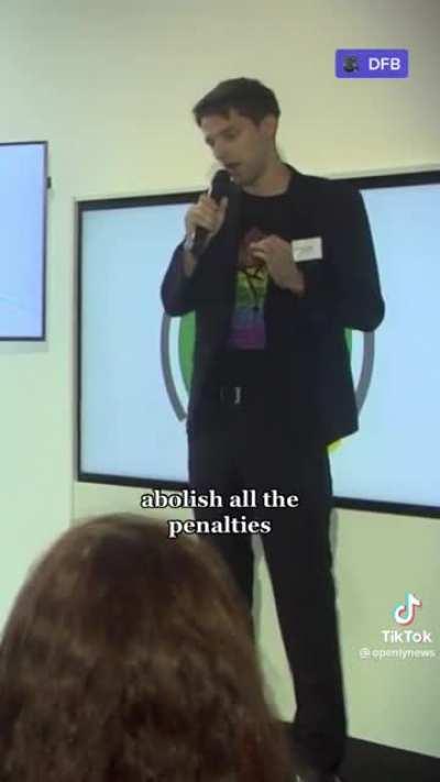 A gay football fan’s message to Qatar in front of the Qatar Ambassador