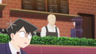 Komi san tries to order the coffee[komi san wa Comyushou desu]