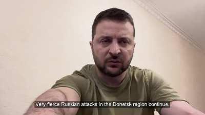 President Zelensky's Latest Address. 06/11/22. Duration 5m21. English Subtitles.