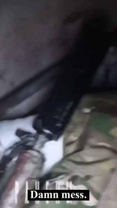 A russian invader recorded a video, going from 'Advancing, securing positions, everything’s good' to 'I’m lying here like a sieve, shot all through' - the last words of a dying invader.