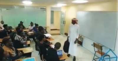 Where is the teacher?