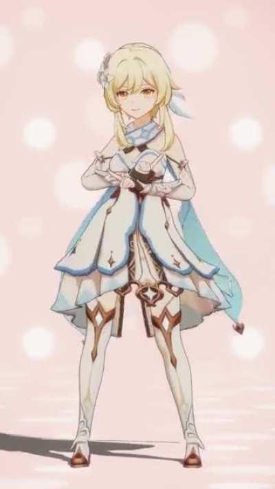 Nilou, Lumine and Keqing dancing. (@jikom3n)