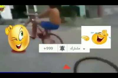 Bike fail🤣🤣😂😂😳😳الله خيرالله خيرbike destroyed😳😳😳😡😡🤬🤬🖕لقد صنعت الفيديو الخاص بي