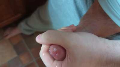 Whimpering and begging you to not make me cum just yet...