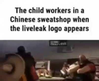 Chinese factory workers after being forced to make poop emoji pillows and anime girl figurines for 18 hours straight