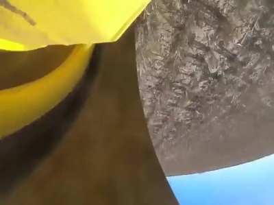 View of a track on a tractor