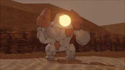 A short Regirock animation, made in Blender (inspired by the anime)