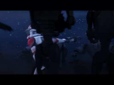 Thorn was a true Chad. Continuing to fight for the republic to the very end, even after getting shot and earned the title of droid beater.