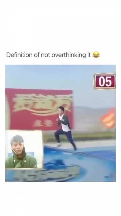 Definition of not overthinking it