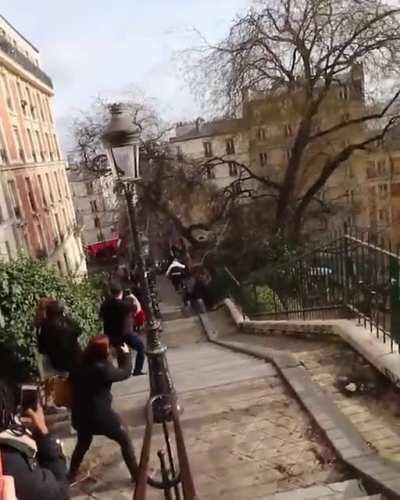 Quickiest way down the stairs