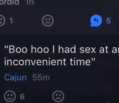 Holesome inconvenience