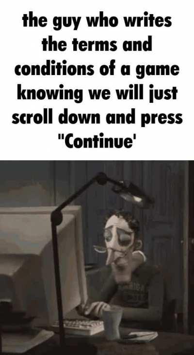 never read two words from it in my life