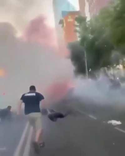 Lighting of a shell goes wrong