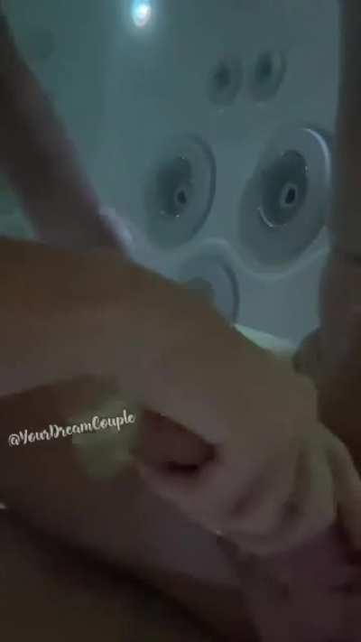 Ever been in a hot tub wondering if the woman sitting across from you was as horny as you?