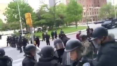 Mom pick me I am scared. Dude this is unreal, What the fuck is going seriously. This is an old white guy. The police are on some Nazi shit.