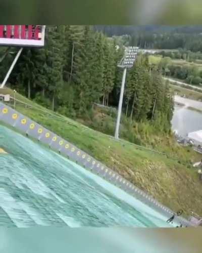 Ski jumping without the skis.... and the brain