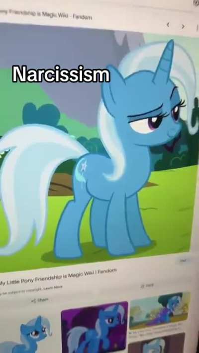 My little pony characters represent mental disorders