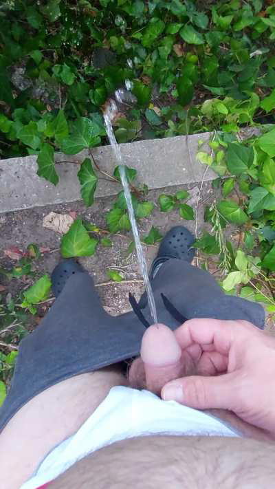 Pissing out beers after the bar 