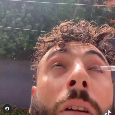 imagine walking past this guy and catching a whiff.